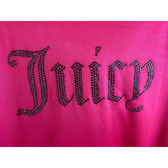 Juicy Couture Bling Logo Hoodie Tunic Dress - Picture 2 of 5